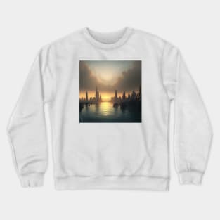 Coastal Sunset Metropolis Crewneck Sweatshirt